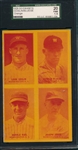 1929-30 Exhibits Four-On-One W/ Goslin SGC 20 *Orange*