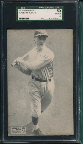 1925 Exhibits Joseph Judge SGC 50