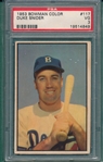 1953 Bowman Color #117 Duke Snider PSA 3