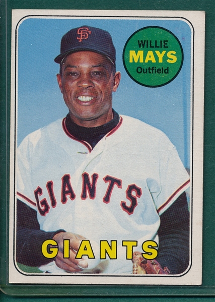 1969 Topps #190 Willie Mays
