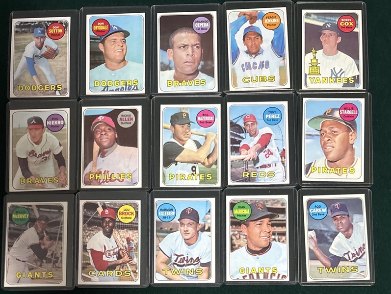 1969 Topps Partial Set (623/664) W/ Bench, AS