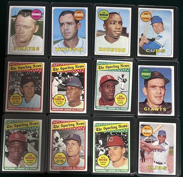 1969 Topps Partial Set (623/664) W/ Bench, AS