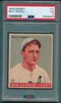 1933 Goudey #11 Billy Rogell PSA 3