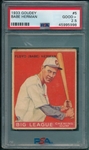1933 Goudey #5 Babe Herman PSA 2.5