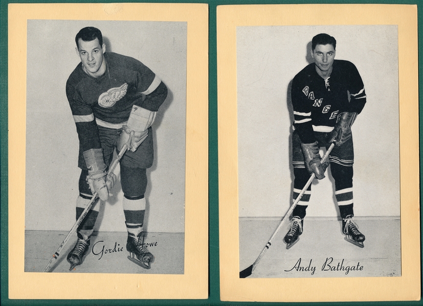1945-64 Beehive Hockey Lot of (19) W/ Gordie Howe