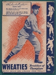 1937 Wheaties Series 8, #4 Bob Feller