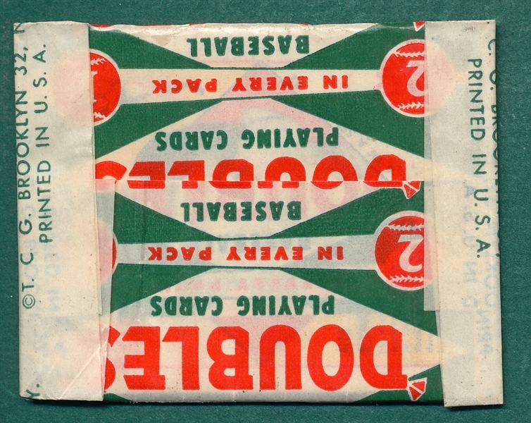 1951 Topps Red Back Unopened Pack