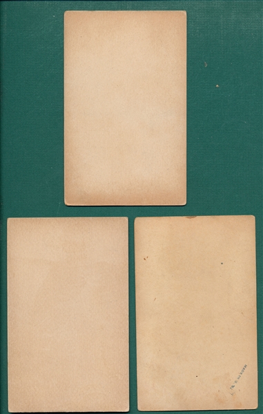 1921 Exhibits Lot of (3) Cubs W/ Grimes