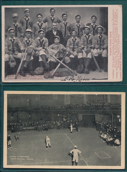 1907-13 Lot of (6) Baseball Team PCs
