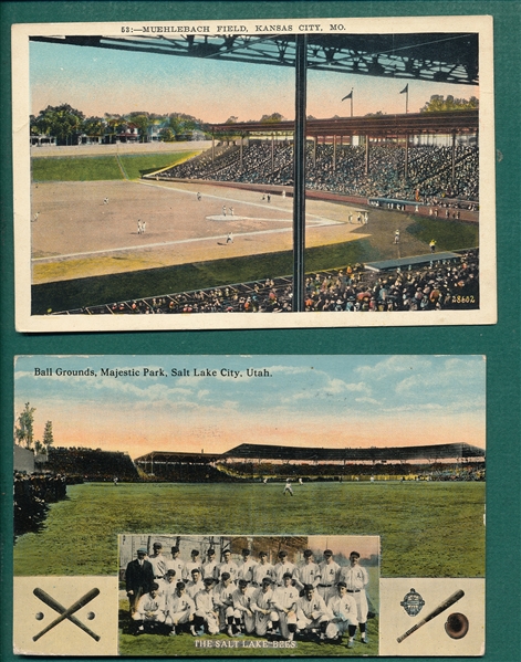 1910-20s Lot of (3) Ball Park PCs