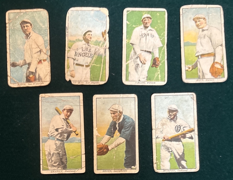 1909 T212-1 Obak Cigarettes Lot of (7) W/ Murphy