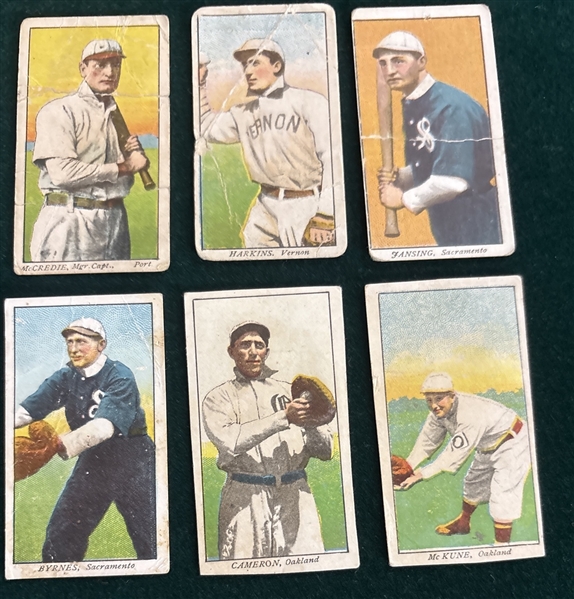 1909 T212-1 Obak Cigarettes Lot of (6) W/ McKune