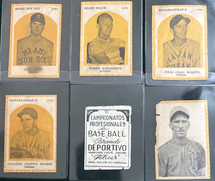 1946 Propagandas Montiel Los Reyes Del Deporte, Lot of (6)