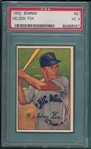 1952 Bowman #21 Nelson Fox PSA 4