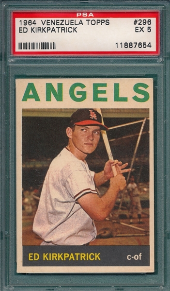 1964 Venezuela Topps #296 Ed Kirkpatrick PSA 5
