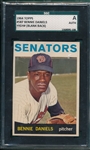 1964 Topps #587 Bennie Daniels SGC Authentic *Blank Back*
