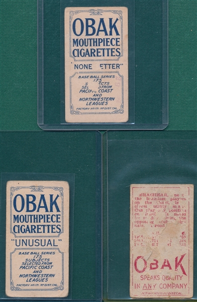 1910-11 T212 Lot of (7) W/ Akin