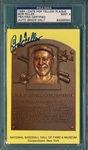 Bob Feller Signed HOF Plaque PC, PSA/DNA Authentic/9