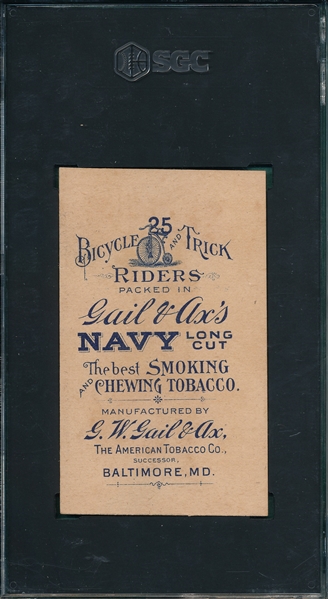1891 N100 Bicycle & Trick Riders, Pedal Mount, Gail & Ax, SGC 4