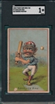 1880s H804-15A #9 Shoulder High, Red Border Position, SGC 1
