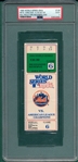 1986 World Series Game 6, Ticket Stub, PSA 2