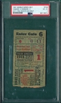 1941 World Series Game 1, Yankees vs. Dodgers, PSA 4