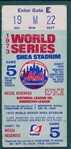1973 World Series Game 5 Ticket Stub
