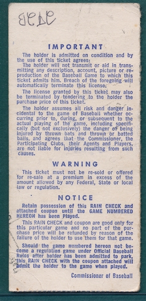 1973 World Series Game 5 Ticket Stub