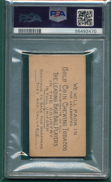 1887 N284 Frank Hankinson Buchner Gold Coin PSA 4