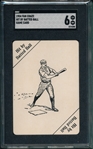 1904 Fan Craze Game Card, Hit By Pitch, SGC 6