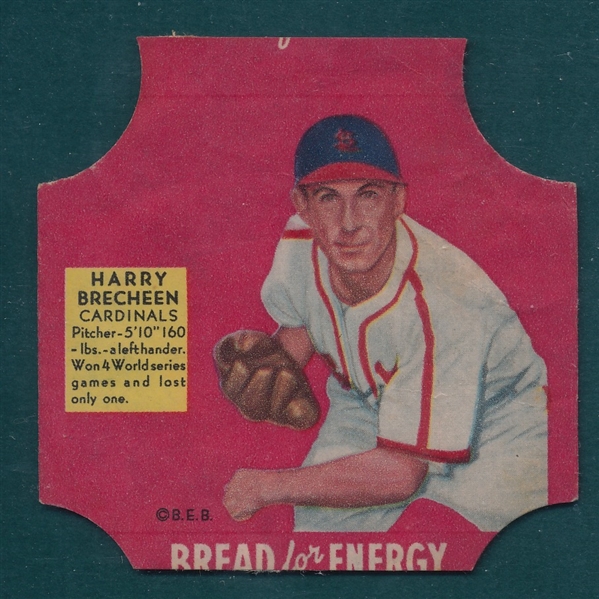1952 Bread For Energy Harry Brecheen