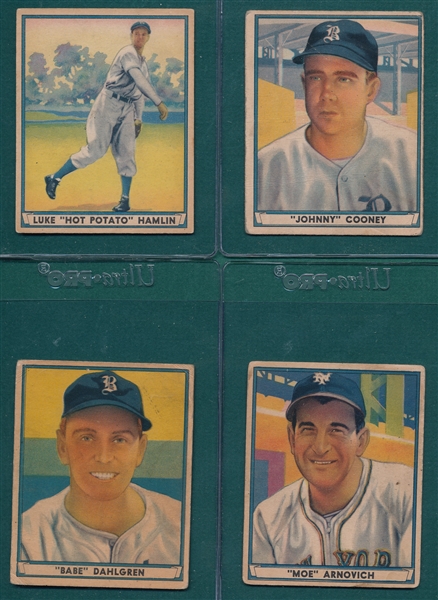 1940/41 Play Ball Lot of (8) W/ Bucky Harris
