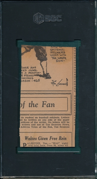 1936 Sporting News Sport Stamps Lou Gehrig SGC 1