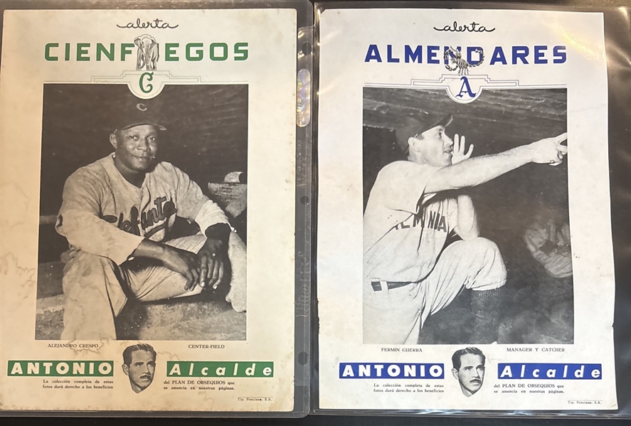 1949-50 Alerta Premiums Lot of (4) W/ Guerra