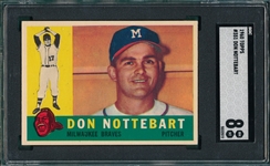 1960 Topps #351 Don Nottebart SGC 8