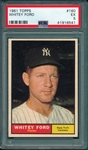 1961 Topps #160 Whitey Ford PSA 5