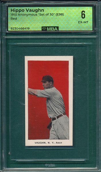 1910 E98 Hippo Vaughn MBA 6 *Red*