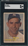 1957 Topps #2 Yogi Berra SGC 5