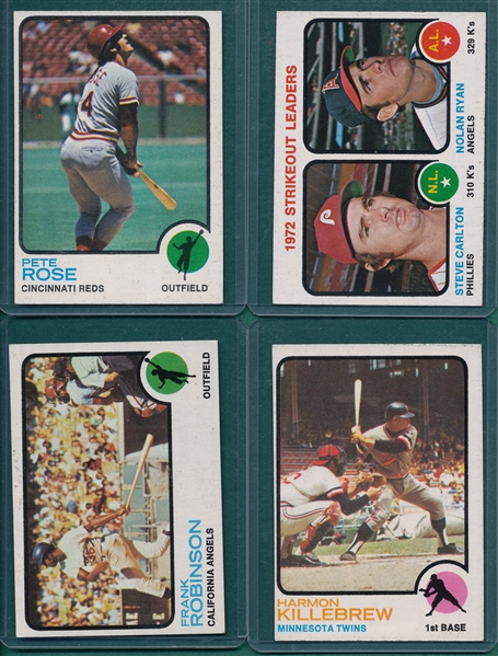 1973 Topps Lot of (370) W/ Hank Aaron