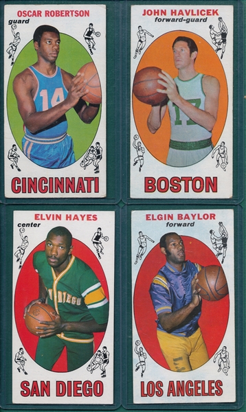 1969-82 Topps Basketball Lot of (280) W/ 1969 Oscar Robertson