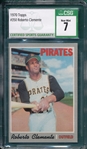 1970 Topps #350 Roberto Clemente CSG 7