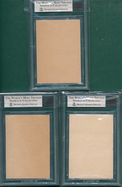 1964 Topps Walker, Cunningham & Braves Rookies, Lot of (3) BVG  *Proof*