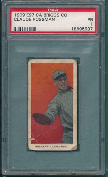 1909 E97 Claude Rossman Briggs Co. PSA 1