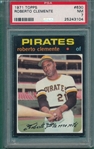 1971 Topps #400 Bob Clemente PSA 7
