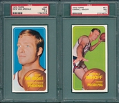 1970 Topps Basketball #45 Van Arsdale & #57 Imhoff, Lot of (2) PSA