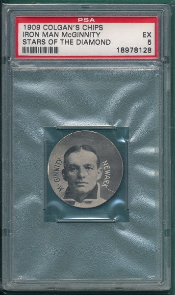 1909-11 Colgan's Chips McGinnity Stars of the Diamond PSA 5