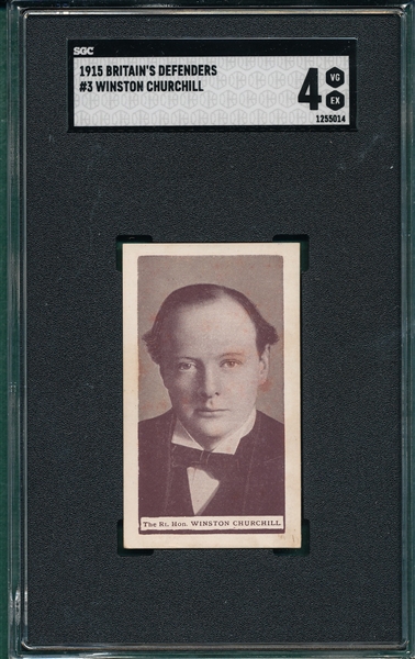 1915 Britain's Defenders Winston Churchill SGC 4