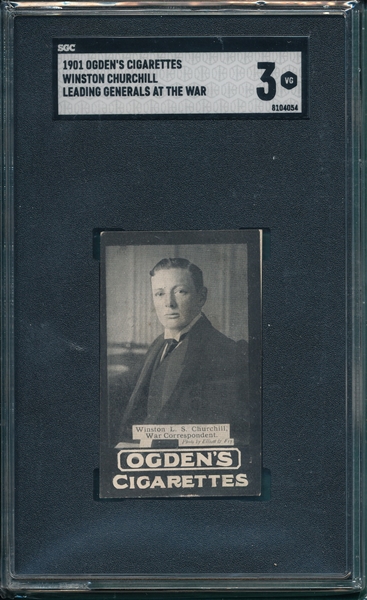 1901 Ogden's Guinea Gold Winston Churchill SGC 3