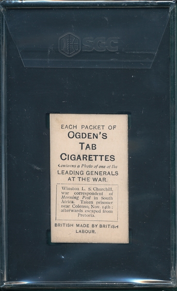 1901 Ogden's Guinea Gold Winston Churchill SGC 3