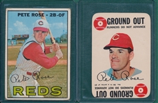 1967/68 Topps Pete Rose Lot of (2)
